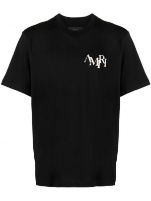 Bavlnené tričko Amiri čierna