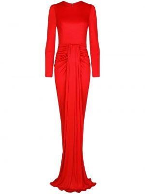 Drapírozott estélyi ruha Dolce & Gabbana piros