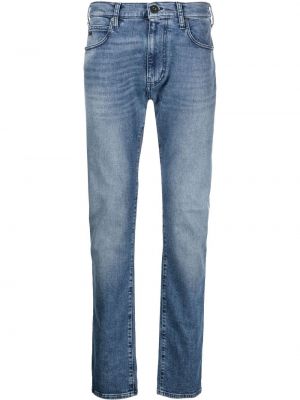 Jeans skinny taille basse slim Emporio Armani bleu