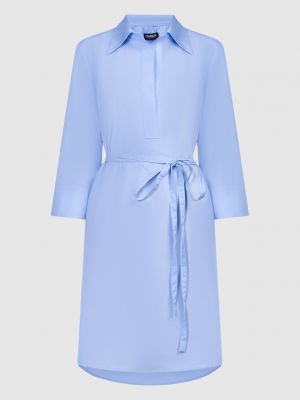 Голубое платье-рубашка Dondup