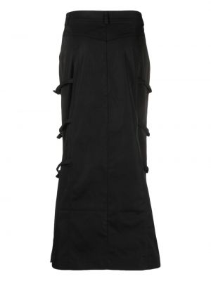 Midi sukně s přezkou Gestuz černé
