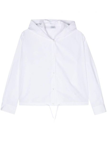 Krekls ar kapuci Aspesi balts