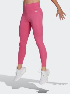 Magas derekú leggings Adidas rózsaszín