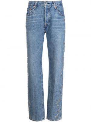 Skinny jeans aus baumwoll Anna Sui blau