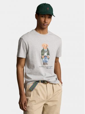 Polo marškinėliai Polo Ralph Lauren pilka