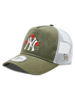 Șapcă cu model floral New Era verde