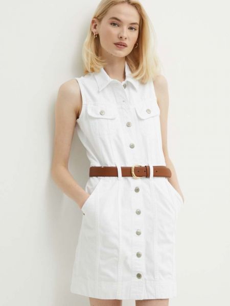 Uska mini haljina Lauren Ralph Lauren bijela