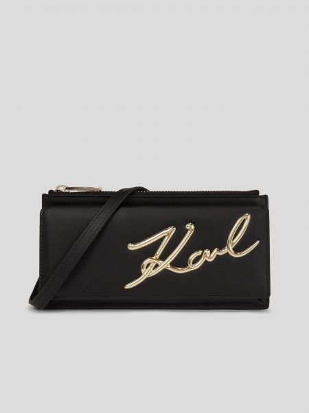 Kožená taška přes rameno Karl Lagerfeld