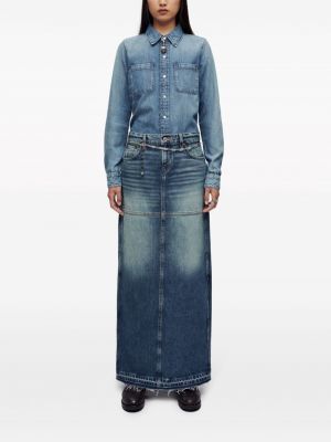 Chemise en jean avec manches longues Re/done bleu