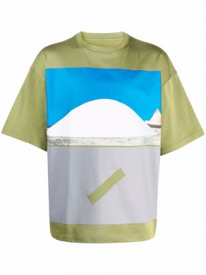 Camiseta con estampado A-cold-wall* verde