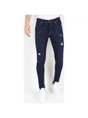 Niebieskie jeansy skinny slim fit Mario Morato