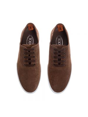 Zapatillas con trenzado Tod's marrón