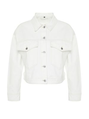 Traper jakna oversized Trendyol bijela