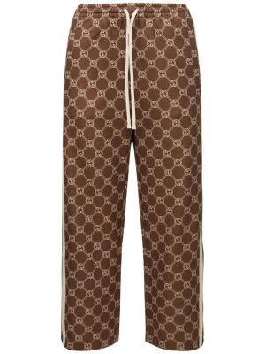 Spodnie z dżerseju Gucci