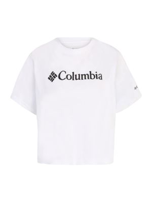 T-shirt in maglia Columbia bianco