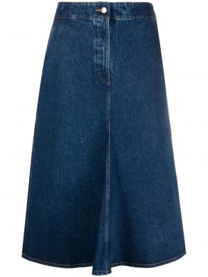 Džínsová sukňa Studio Nicholson modrá