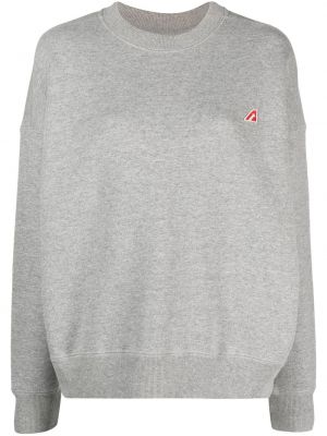 Sweatshirt aus baumwoll mit rundem ausschnitt Autry grau