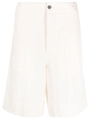 Voľné šortky na gombíky Giorgio Armani biela