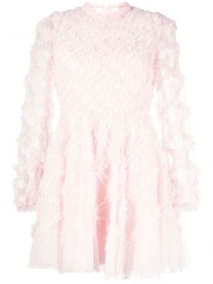 Макси рокля от тюл Needle & Thread розово