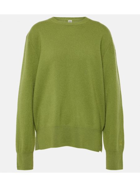 Jersey de cachemir de tela jersey con estampado de cachemira Totême verde