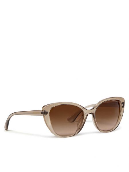 Прозрачные очки солнцезащитные с градиентом Armani Exchange коричневые