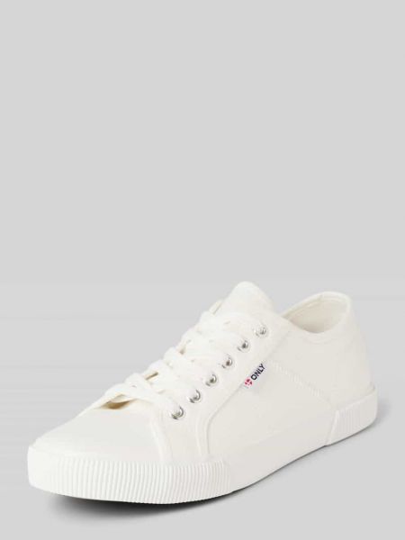 Sneakersy w jednolitym kolorze Only białe