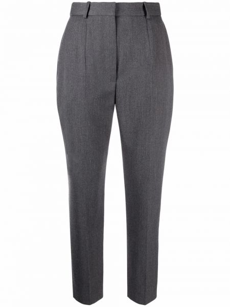 Pantalones de cintura alta Alexander Mcqueen gris