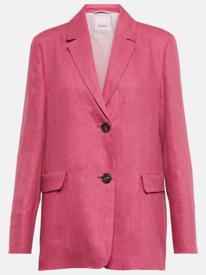 Laneni blazer 's Max Mara roza