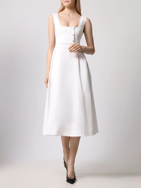 Платье-трапеция Gooroo белое