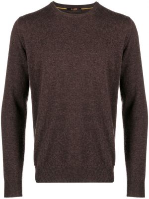 Кашмирен пуловер Moorer кафяво