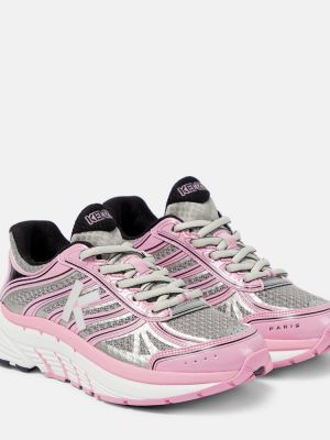 Hálós sneakers Kenzo rózsaszín