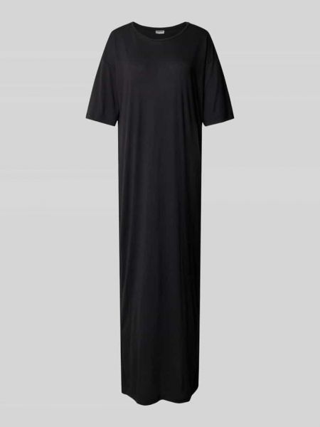 Sukienka długa w jednolitym kolorze Noisy May czarna