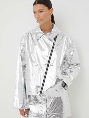 Oversized rövid kabát Stine Goya ezüstszínű