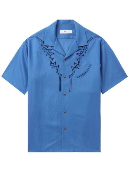 Риза бродирана Toga синьо