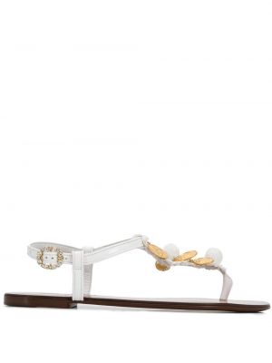 Sandále Dolce & Gabbana biela