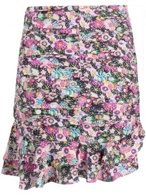 Květinové mini sukně s potiskem Isabel Marant Růžové