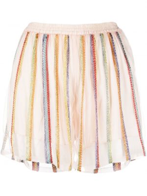 Transparente perlen shorts Forte_forte pink