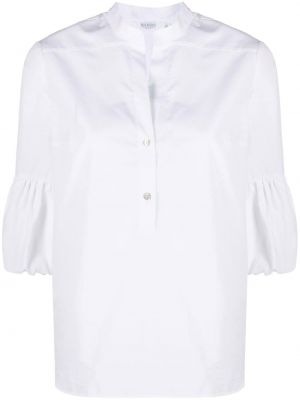 Блуза със стояща яка Barba бяло