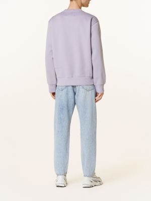 Mikina s kapucí Calvin Klein Jeans fialová