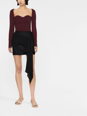 Mini sukně s mašlí Philosophy Di Lorenzo Serafini černé