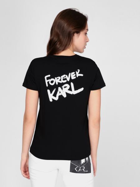 Футболка Karl Lagerfeld, чорна