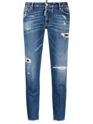 Nødlidende stretch jeans Dsquared2 blå