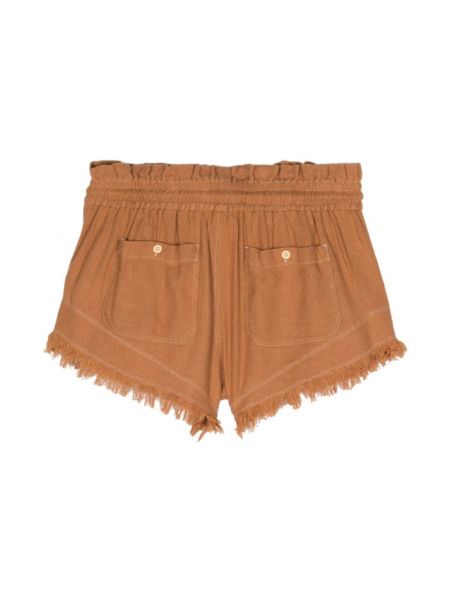 Pantalones cortos de seda Isabel Marant étoile marrón