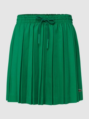 Mini spódniczka plisowana Lacoste zielona