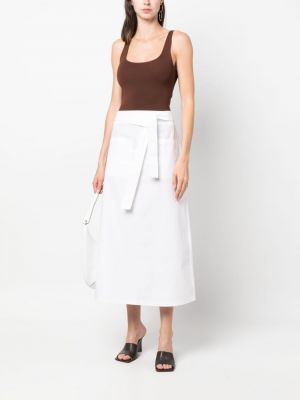 Midi sukně Totême bílé