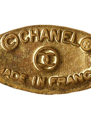 Prošívaný přívěsek Chanel Pre-owned zlatý