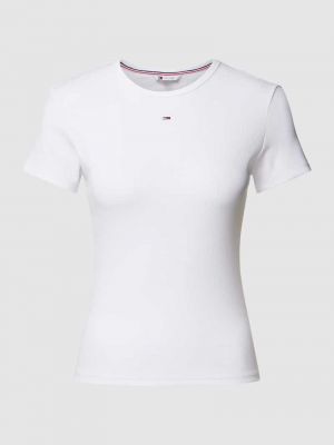 Koszulka slim fit Tommy Jeans biała