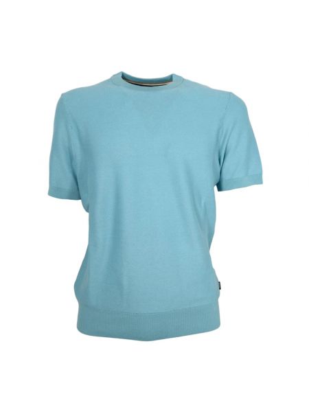 Koszulka z krótkim rękawem Hugo Boss niebieska