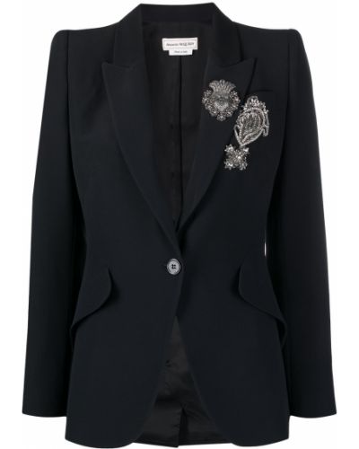 Lang blazer Alexander Mcqueen svart