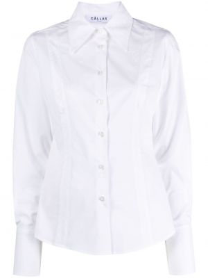 Риза slim Câllas Milano бяло